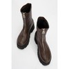 Ovil - Brown Platform Zip Boot (Women) brown 5.5 Forever & Always Shoes US - 2 of 4