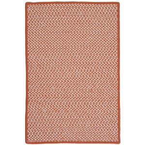 Colonial Mills Outdoor Houndstooth Tweed - Orange sample swatch Rug - 1 of 1