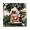 Old World Christmas Ginger Cottages Wooden Ornament, Santa's Workshop - 2 of 3