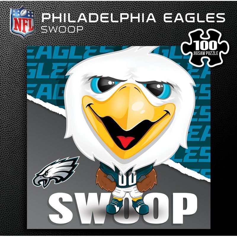 MasterPieces Swoop - Philadelphia Eagles Mascot 100 Piece Jigsaw Puzzle, 4 of 6