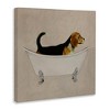Stupell Industries Beagle In Tub Bathroom Pet, 24" x 24" - 3 of 4