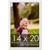 PosterPalooza | Classic Modern White Picture Frame - UV Acrylic, Foam Board Backing, Hanging Hardware - 2 of 4