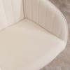 NicBex Office Chair Modern Height Adjustable Ergonomic Chair Computer Chair with 5 Casters and Golden Base for Office, Study, Bedroom, Beige - 3 of 4
