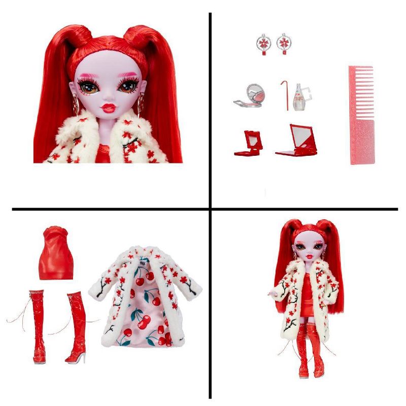 Rainbow High Shadow High Rosie - Red Fashion Doll Outfit Extra Long Hair &#38; 10+ Colorful Play Accessories, 6 of 9