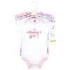 Hudson Baby Infant Girl Cotton Bodysuits, Mommys Girl Butterfly - 2 of 4