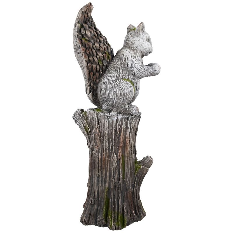 Northlight Squirrel on Tree Stump Outdoor Garden Statue - 22.75", 5 of 9