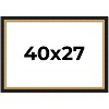 PosterPalooza | Embellished Brown Picture Frame - UV Acrylic, Backing Board, Hanging Hardware Included - 2 of 4