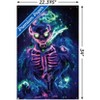Trends International Wumples - Neon Skeleton Unframed Wall Poster Prints - 3 of 4