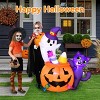 Presence 5FT Halloween Decorations Outdoor Halloween Inflatable Ghost with Black Cat and Pumpkin Candy for Halloween Decor Outdoor Party - 4 of 4