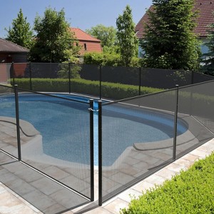 COZONY Inground Pool Safety Fence, Stainless Steel Legs 340 GSM Teslin PVC Mesh Easy DIY Installation - 1 of 4