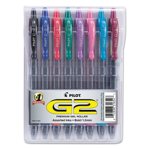 Pilot G2 Harmony Collection Premium Gel Pen, Fine Point, Assorted Ink, 10  Count