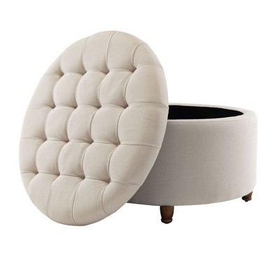 round storage ottoman target