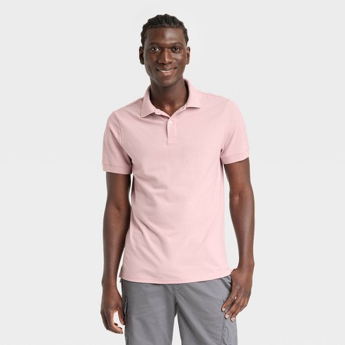 Men's Every Wear Polo Shirt – Goodfellow & Co™ Fresco Pink S : Target