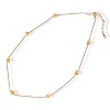 Anna-Kaci Women's Stainless Steel Necklace with 18K Gold Plated Heart Charms, Adjustable Chain, Delicate and Minimalist Design-Gold - 2 of 4
