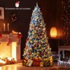Costway 6/7/8/9 FT Artificial Christmas Tree, with 270/340/420/520 Warm White LED Lights 8 Lighting Modes - 2 of 4
