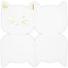 Blue Panda 50-Pack Cat Party Napkins, White Kitten Disposable Paper Napkins for Themed Birthday Supplies, 6.5" - 4 of 4