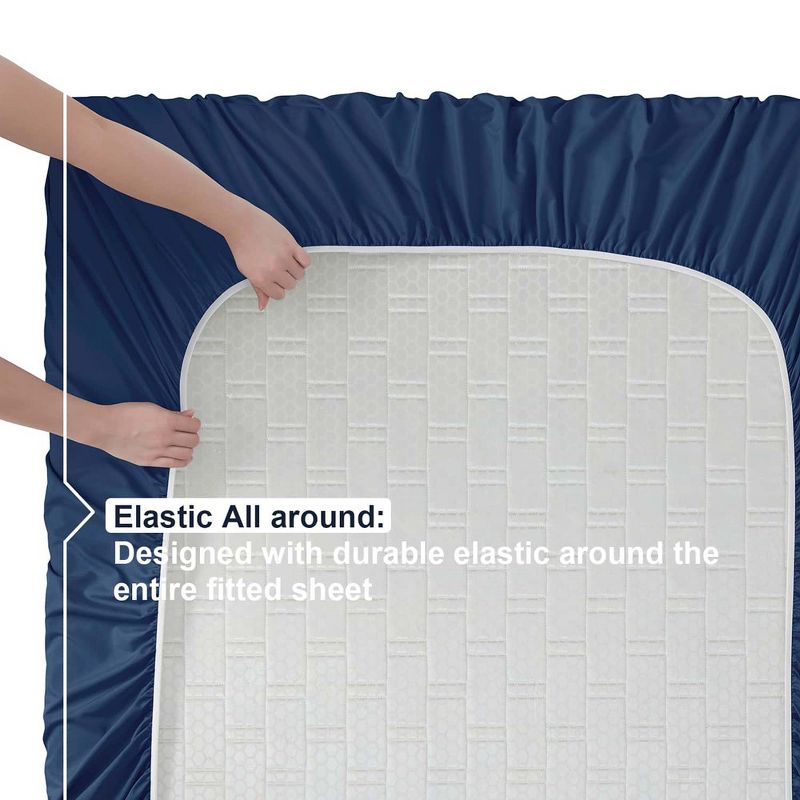 Nestl Double Brushed Microfiber Bed Sheet Set, 5 of 9