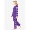 Dreams & Co. Dreams & Co Side Print Pajama Set - 4 of 4