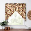 Ellis Bella Rose Stylish Medium Scale Printed Floral Pattern 1.5" Rod Pocket Tailored Swag 56"x36" Butter - 2 of 4