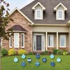Big Dot of Happiness Blue and Silver Ornaments Lawn Decorations - Outdoor Holiday and Christmas Yard Decorations - 10 Piece - 2 of 4