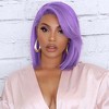 Jessie's Wig 10inch Bob lace Synthetic Wig Purple color 1/Pack - 2 of 4