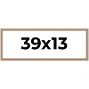 PosterPalooza | Panoramic Deco Brown Picture Frame - UV Acrylic, Foam Board Backing, Hanging Hardware - 2 of 4