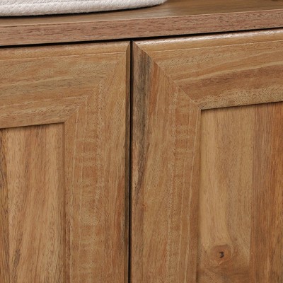 Sindoori Mango 5-Shelf Adjustable Bookcase with Doors
