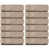 White Classic Luxury 100% Cotton Washcloths Set of 12 - 13x13" - 2 of 4