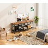 Itopfox TV Stand for 55 Inch TVs, Entertainment Center with Open Shelves, Media Console Table with Soundbar Shelf for Living Room, Bedroom, Brown - 2 of 4