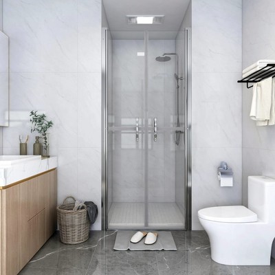 vidaXL Shower Door Clear ESG 33.9 in.x74.8 in.
