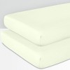 100% Organic Cotton Crib Sheets Pack of 2, Soft & Cool, GOTS Certified by California Design Den - 2 of 4