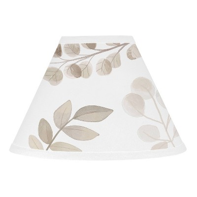 Botanical Leaf Lamp Shade Taupe - Sweet Jojo Designs