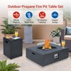 56 Inch Propane Fire Pit Table with Wind Guard, Glass Beads, Rain Cover, Sturdy Steel Anti-Rust Finish, CSA Safety Certified Outdoor Firepit - 4 of 4