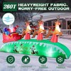 Itopfox 12FT Giant Christmas Inflatable Santa Sleigh with Reindeer Built-in Bright LED Outdoor Yard Decoration 1 Piece - 4 of 4