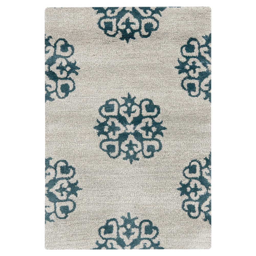 2'x3' Trondheim Accent Rug Ivory/Blue - Safavieh