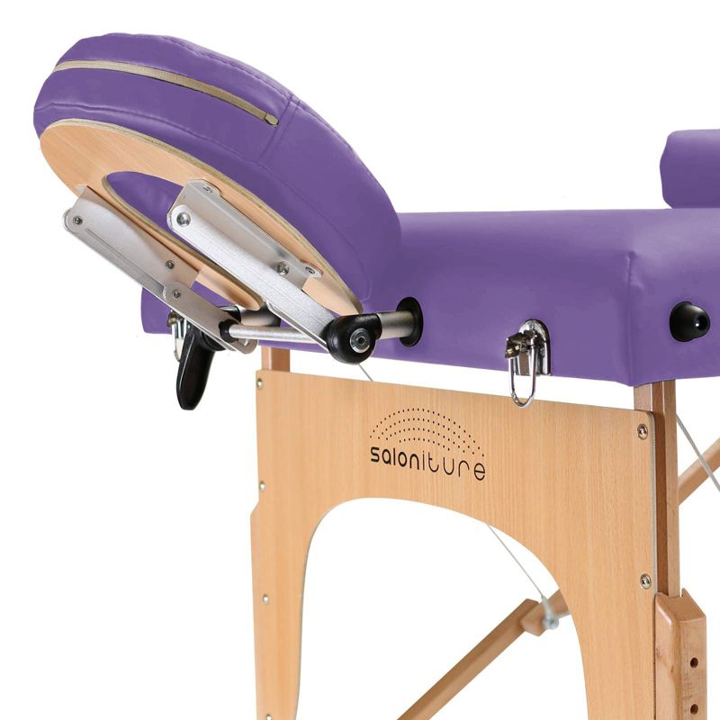 Saloniture Professional Portable Massage Table with Backrest, 4 of 8