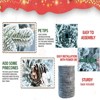 NAYSAYE Christmas Tree Stand 4.5FT Flocked Tree 720 Tips with Pot Base and Pine Cones for Christmas Decorations, White and Green, 30"*54"*14.52" - 4 of 4