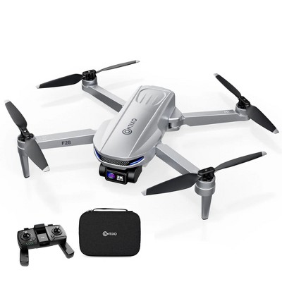 Contixo F28 Foldable GPS Drone - 2K FHD Camera with GPS Control and Selfie Mode - Follow Me, Way Point, & Orbit Mode -With Carrying Case