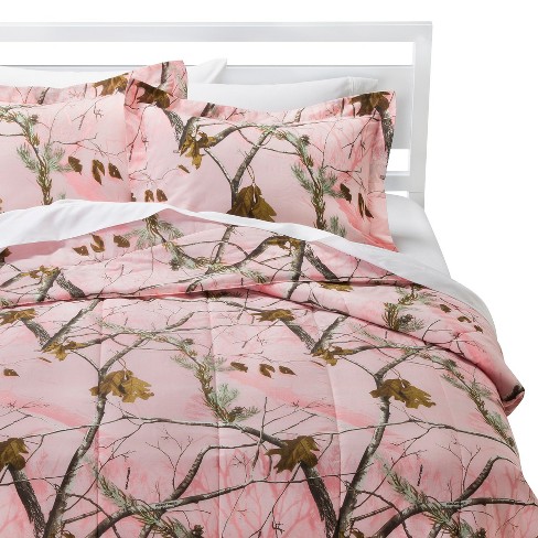 Realtree Nature Inspired Comforter Set Pink Twin Target