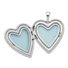 Black Bow Jewelry Sterling Silver 20mm Diamond Cut Grandma Heart Locket - 4 of 4