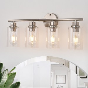 BAOURE Modern Vanity Light, Bathroom Light Fixtures for Expansive Bathrooms, Wall Lamp with Clear Glass for Mirror, Living Room - 1 of 4