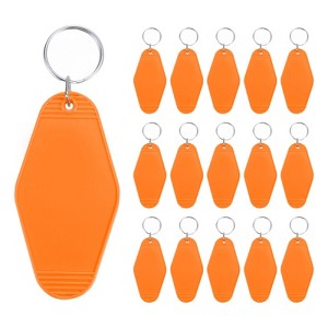 Unique Bargains Blank Vintage Motel Keychain for DIY Ornament Luggage Labels - 1 of 4