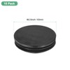 Unique Bargains Round Plastic Hole Plugs Patio Chairs Fences Metal Tubing Leg Cap Black - 3 of 4