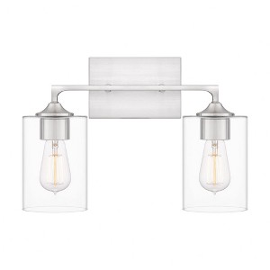 Quoizel Lighting Prescott 2 - Light Vanity in  Brushed Nickel - 1 of 4