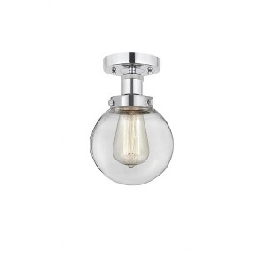 Beacon - 1 Light Semi-Flush Mount In Industrial Style-8.25 Inches Tall and 6.5 Inches Wide - 1 of 1