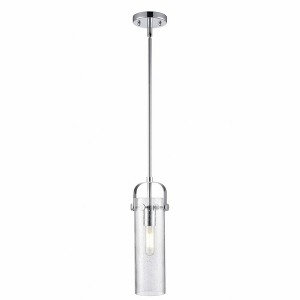 Pilaster II Cylinder - 1 Light Stem Hung Pendant In Industrial Style-14.5 Inches Tall and 5 Inches Wide - 1 of 1