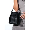 Maralis - Black Leather Shoulder Bag (Women) black standart - 4 of 4