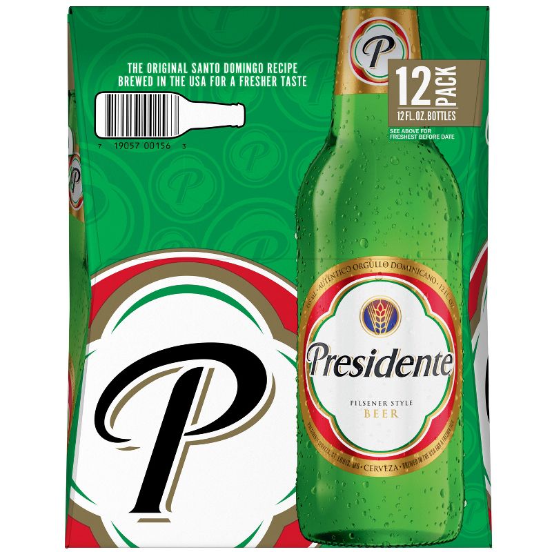 Presidente Pilsner Style Beer - 12pk/12 fl oz Bottles, 4 of 10