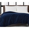 London Fog Twin Corduroy Blanket Blue - 4 of 4