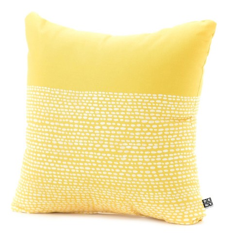 Yellow geometric Jacqueline Maldonado Riverside Throw Pillow 20